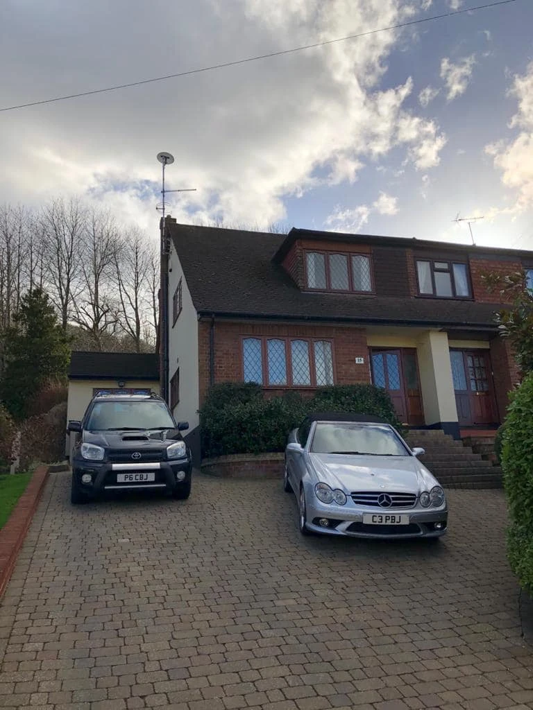 Driveway and frontage view used on the about builder page in Essex