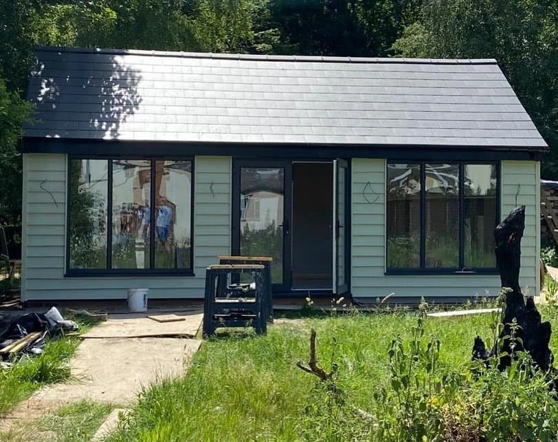 Garden room with glazed front elevation in Essex