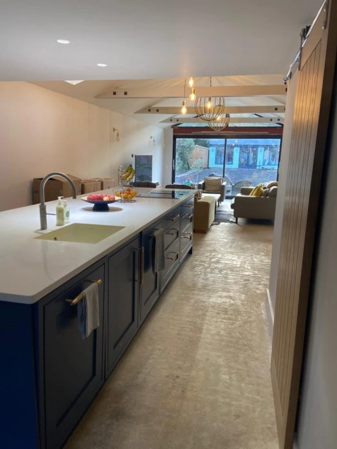 Kitchen project interior used in about page in Essex