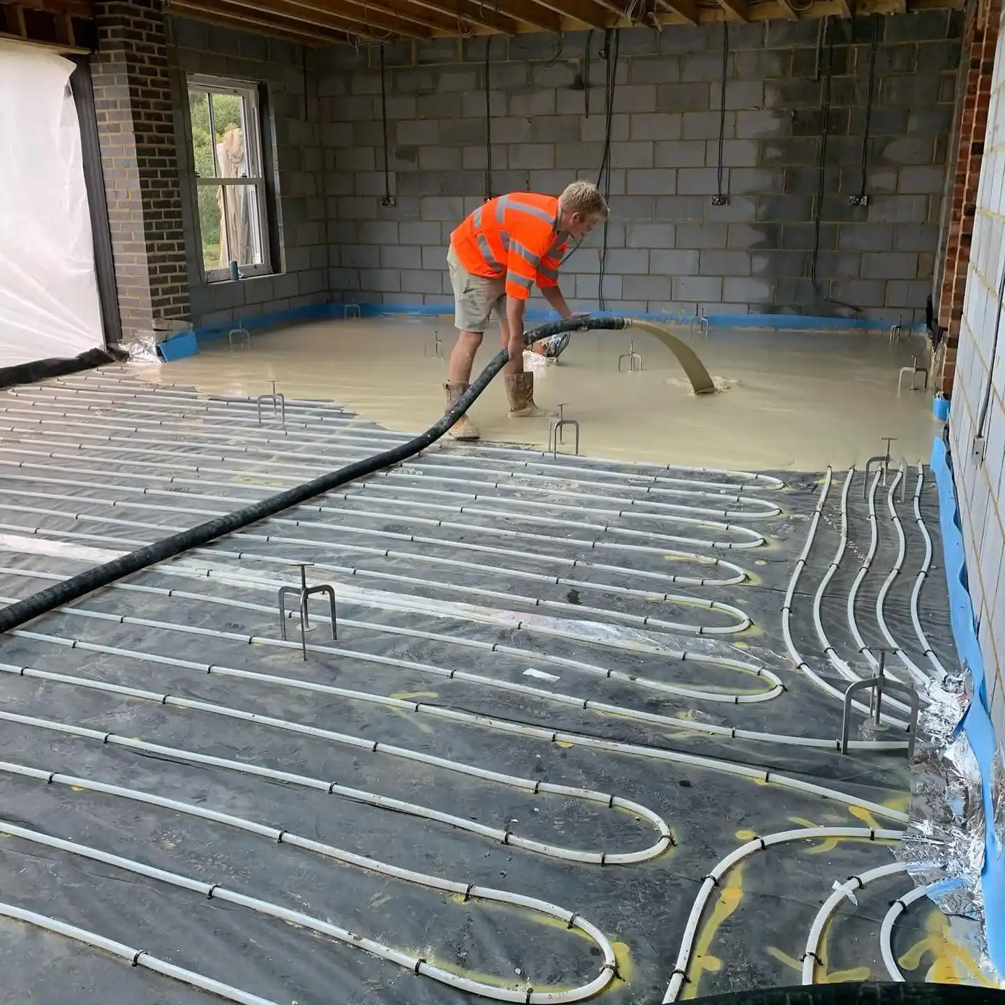 Work in progress on an eco sustainable new build in Essex