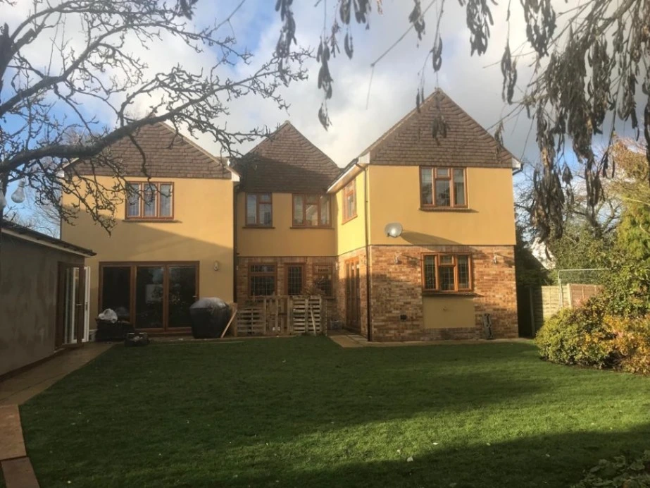 House elevation after exterior improvements in Essex