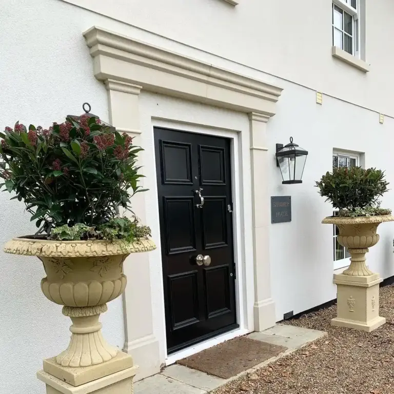 Fascias soffits and guttering on house exterior in Essex