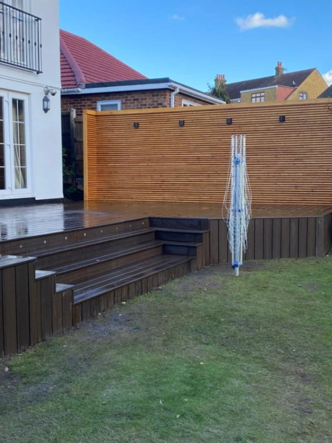 Decking and privacy fencing installation in Essex
